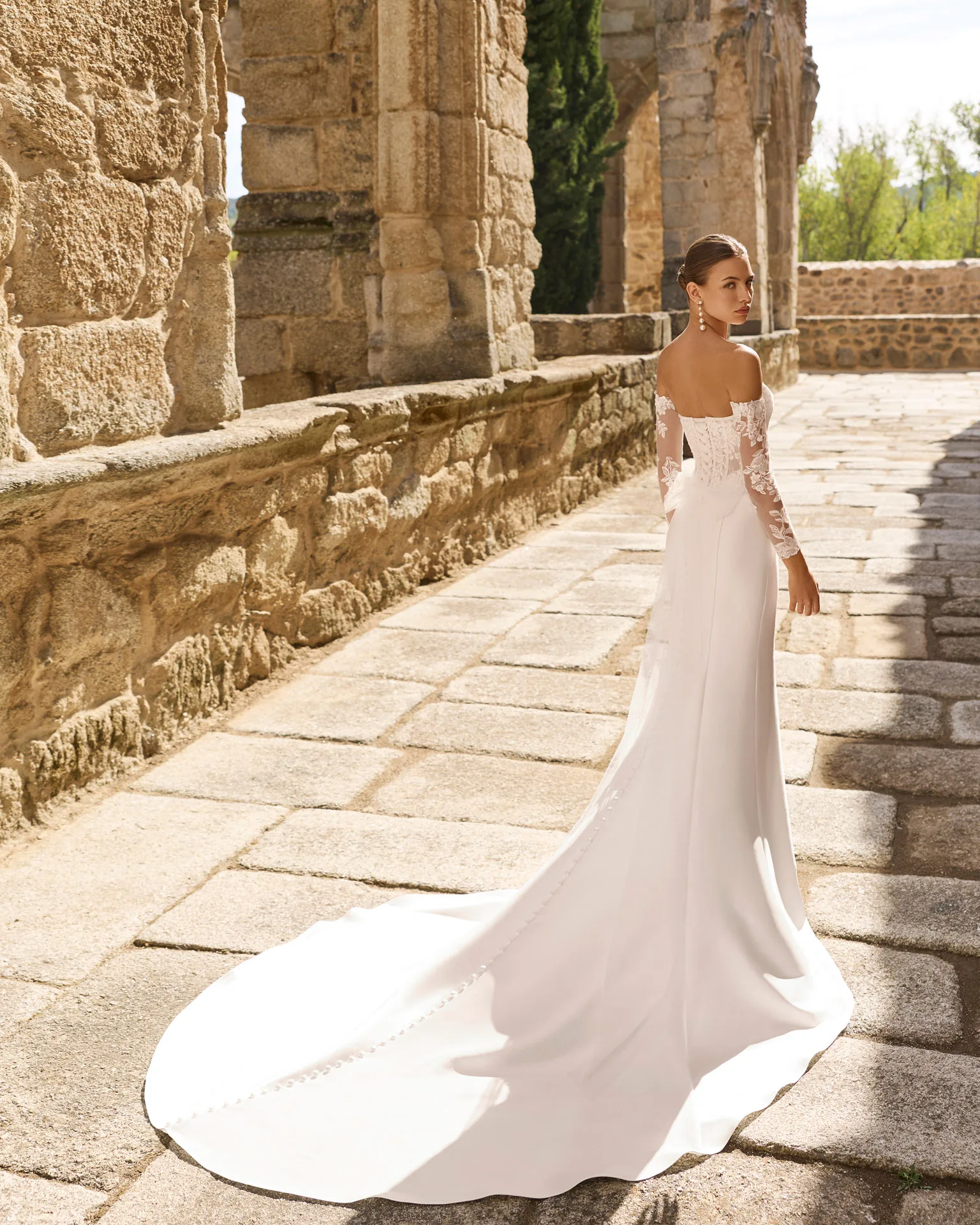 Robe de mariée Prisca, Adriana Alier, silhouette princesse