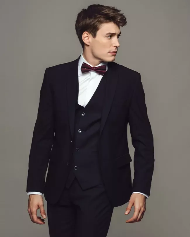 Costume de marié Camilliano Ajax, bleu navy