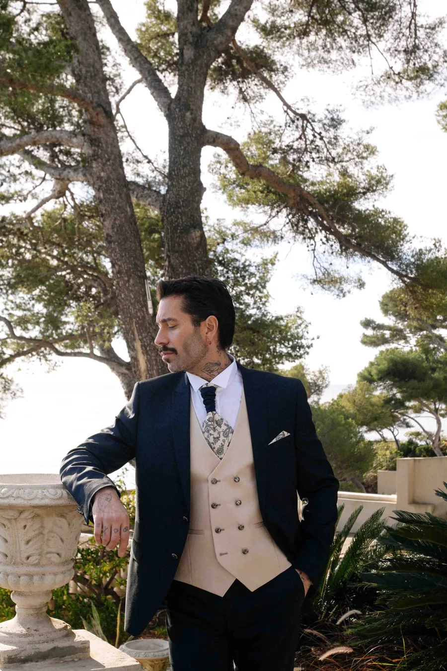 Costume de marié Camilliano Santiago, navy