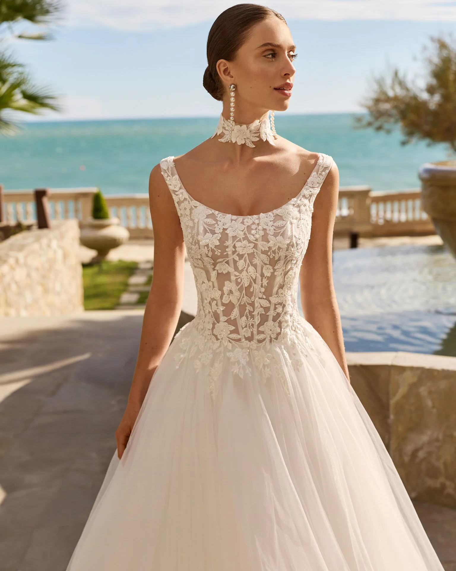 Robe de mariée Fleur, Luna Novias, silhouette princesse