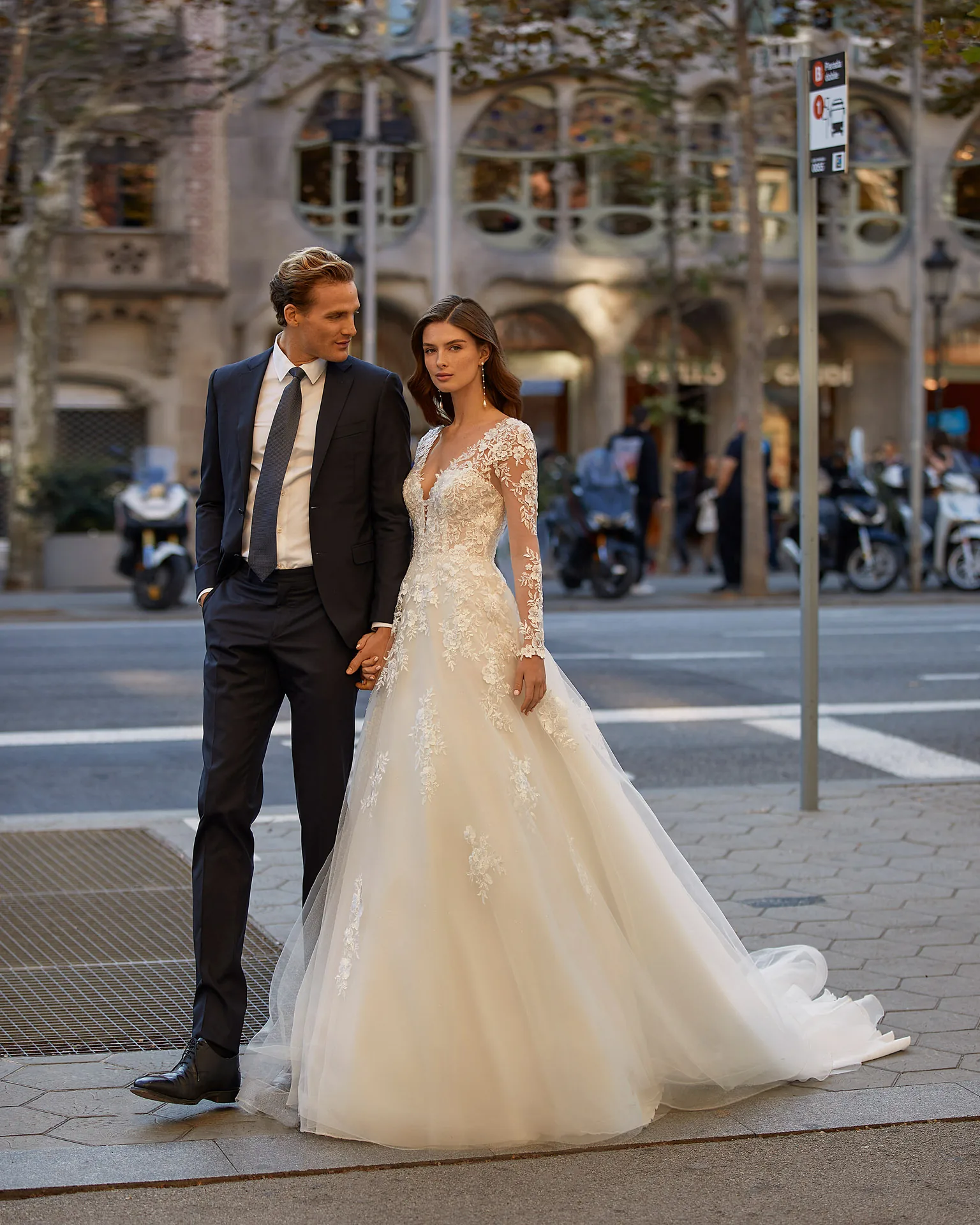 Robe de mariée Tevan, Luna Novias, silhouette princesse