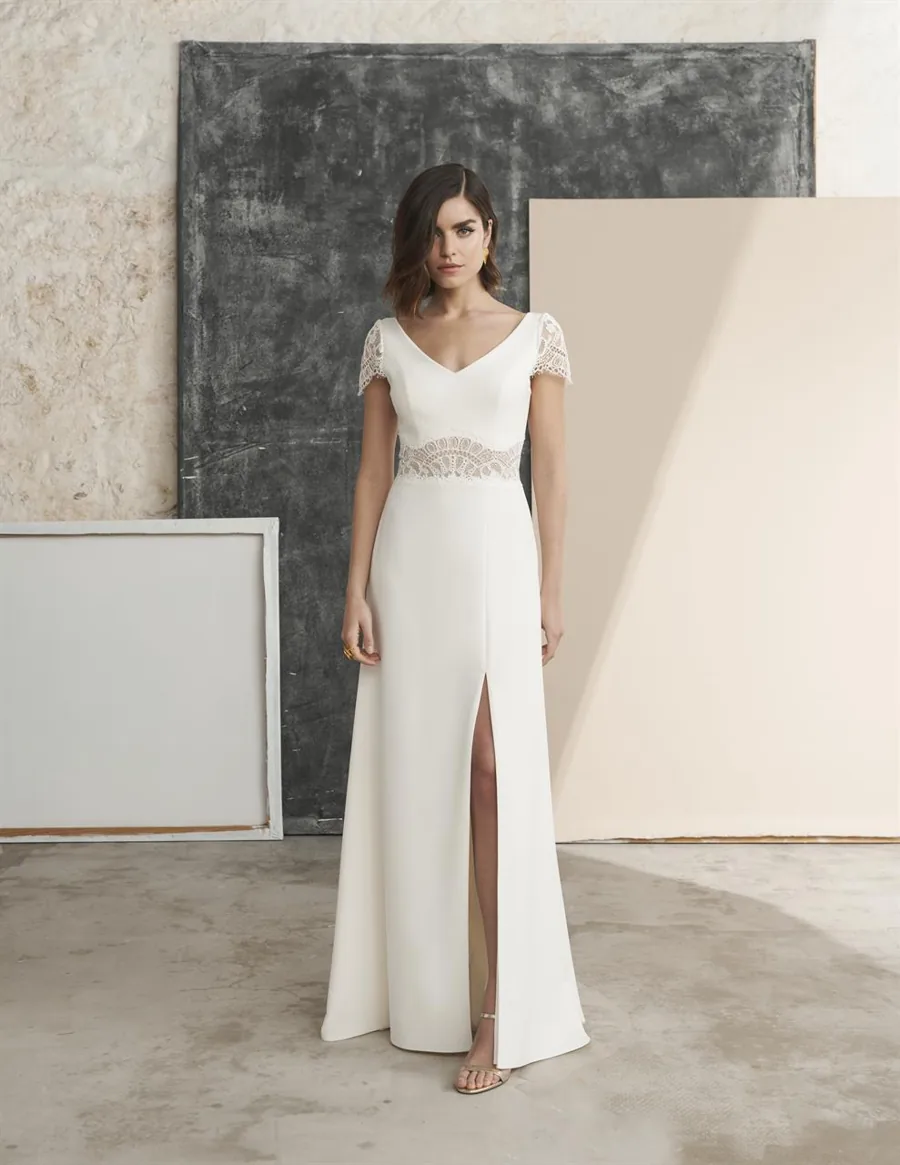 Robe de mariée Reena, Marylise, silhouette fourreau