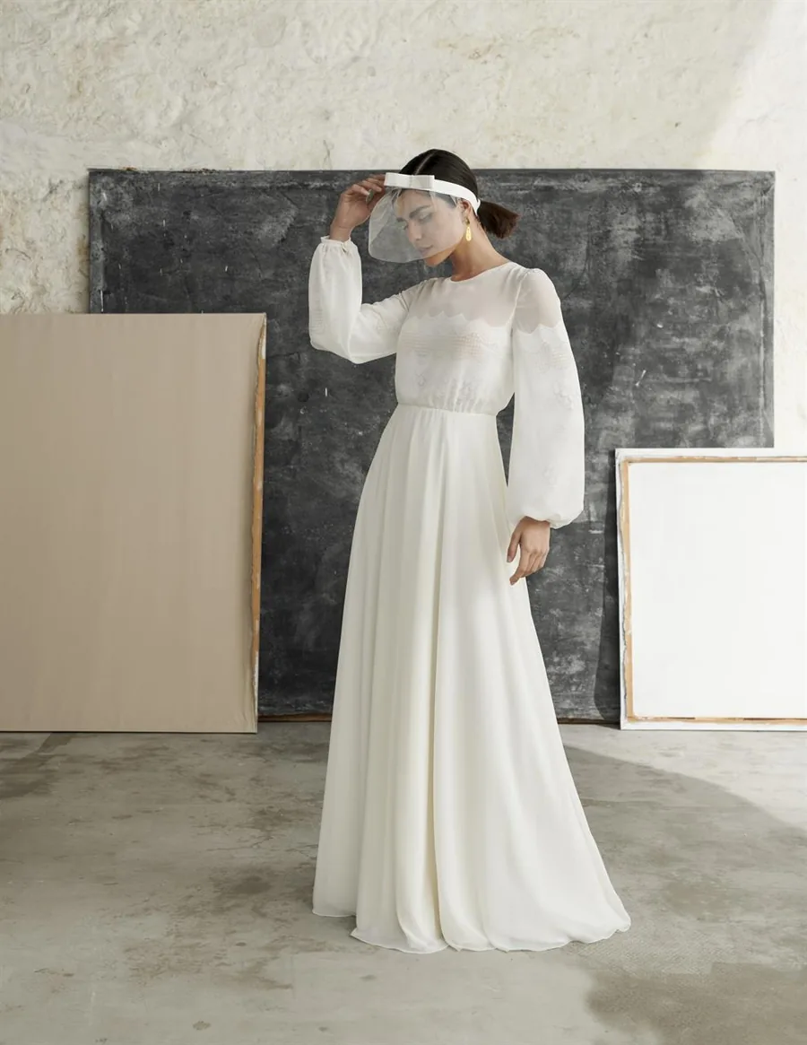 Robe de mariée Rosalie, Marylise, silhouette fluide