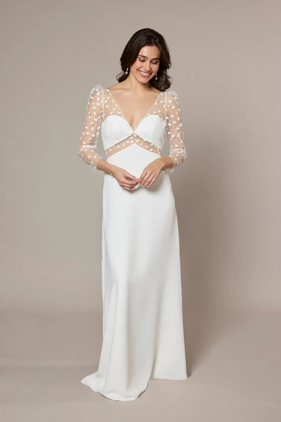 Robe de mariée Océane, Lambert Créations, silhouette droite