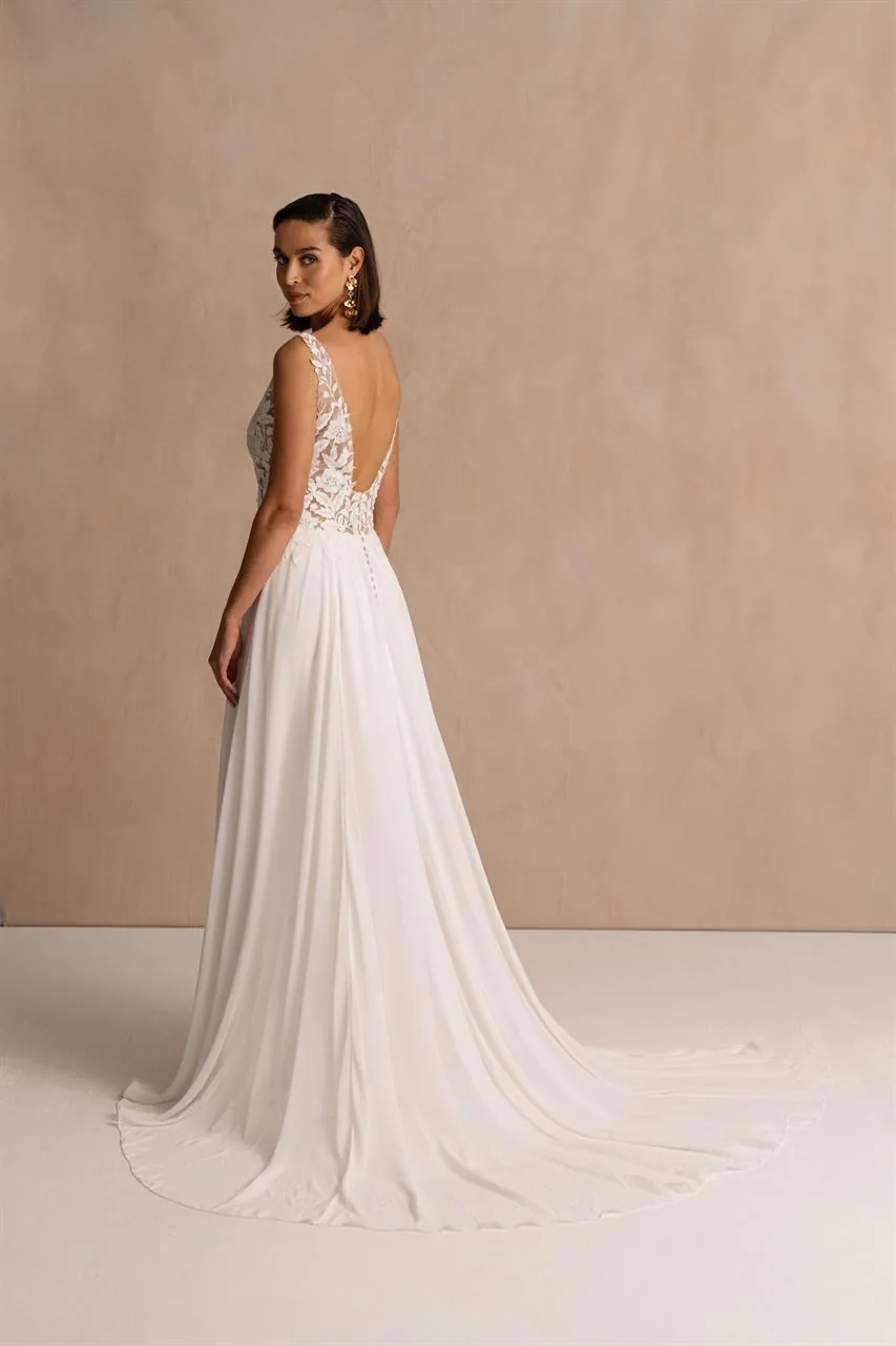 Robe de mariée Corbier, Marylise, silhouette fluide