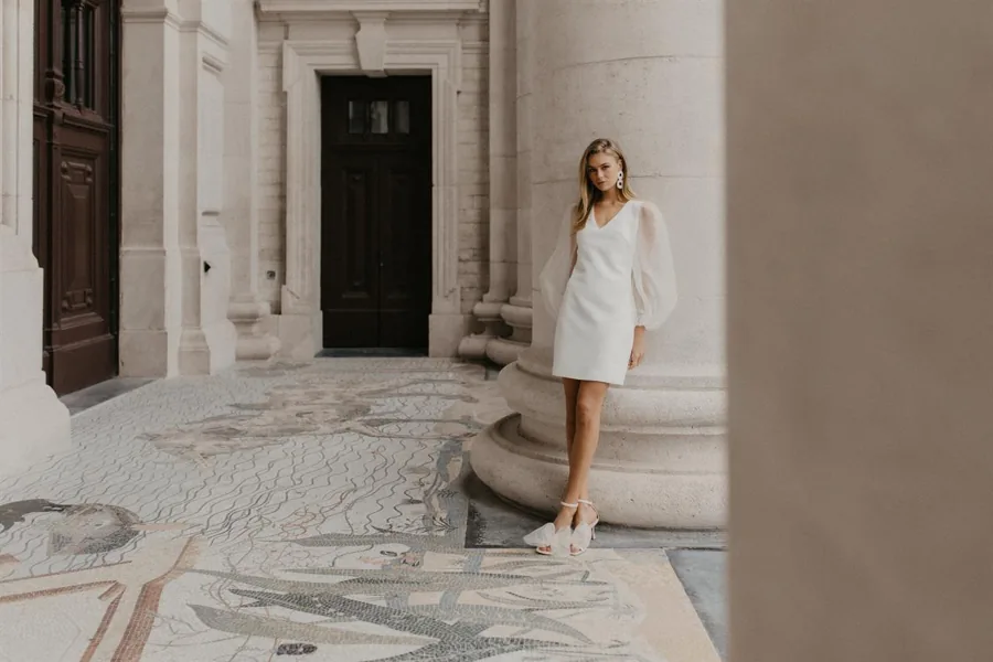 Robe de mariée Escorpio, Marylise, silhouette courte