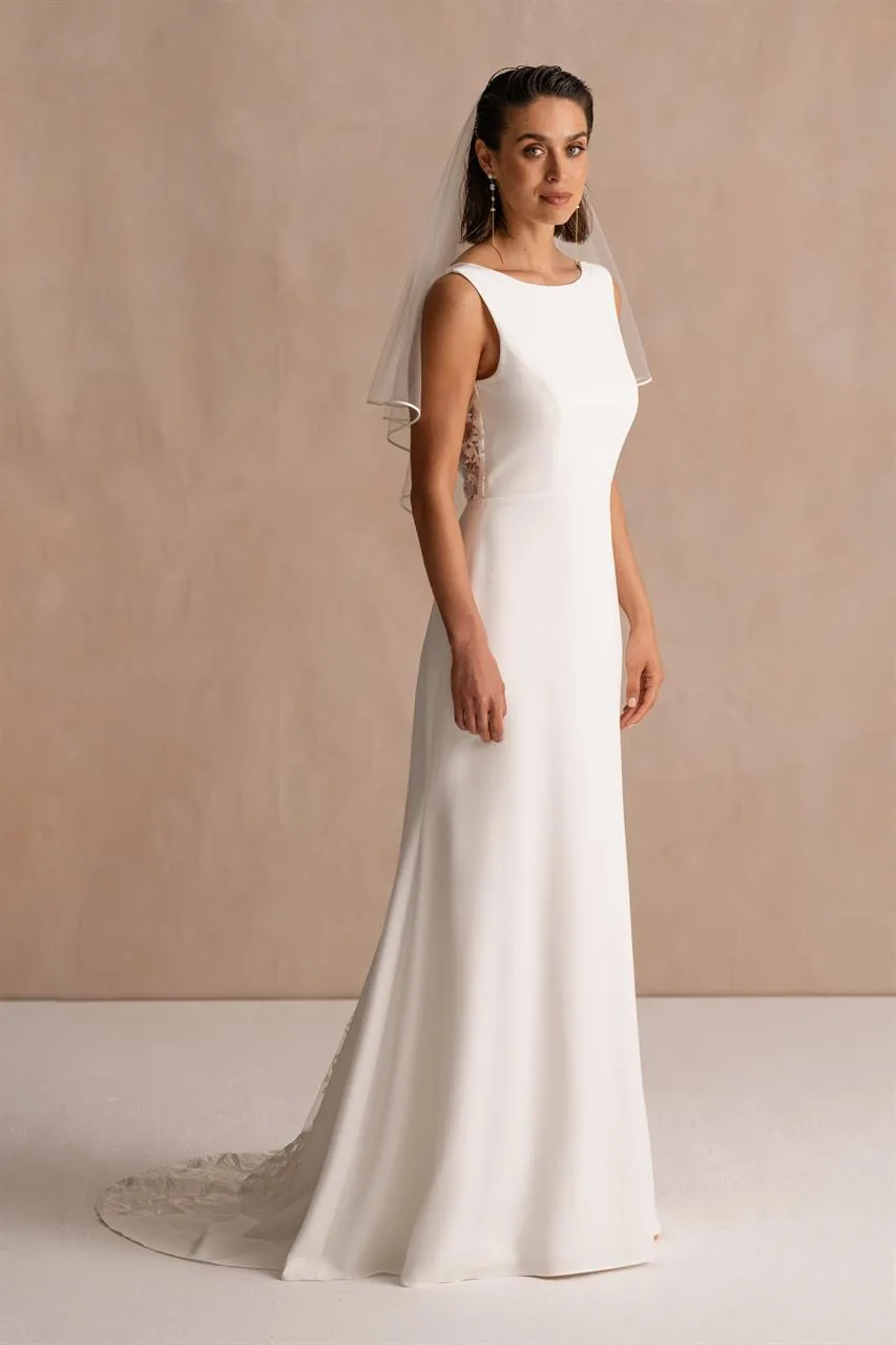 Robe de mariée La Rosière, Marylise, silhouette fourreau