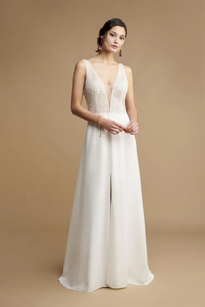 Robe de mariée Made for Me, Rembo Atelier, silhouette fourreau