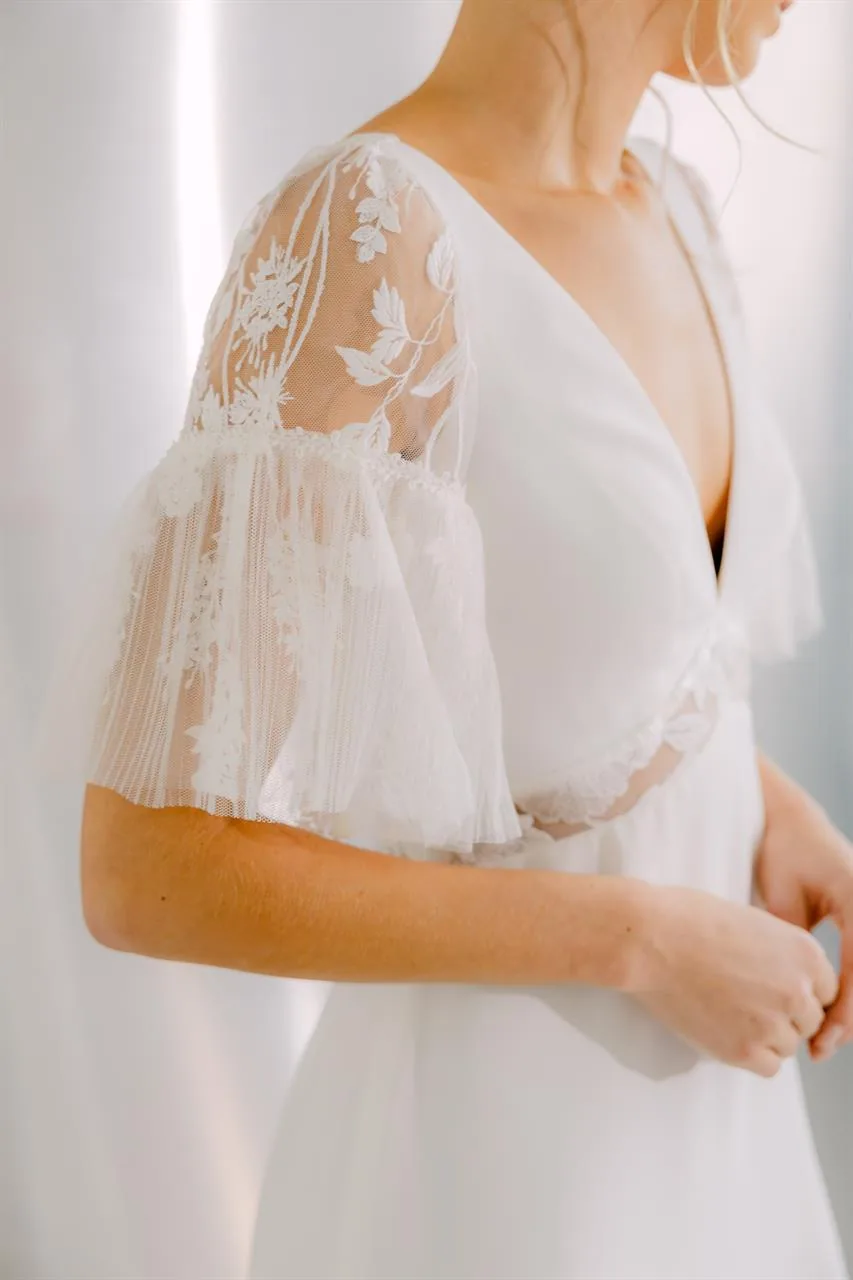Robe de mariée Rosée, Rembo Atelier, silhouette fluide