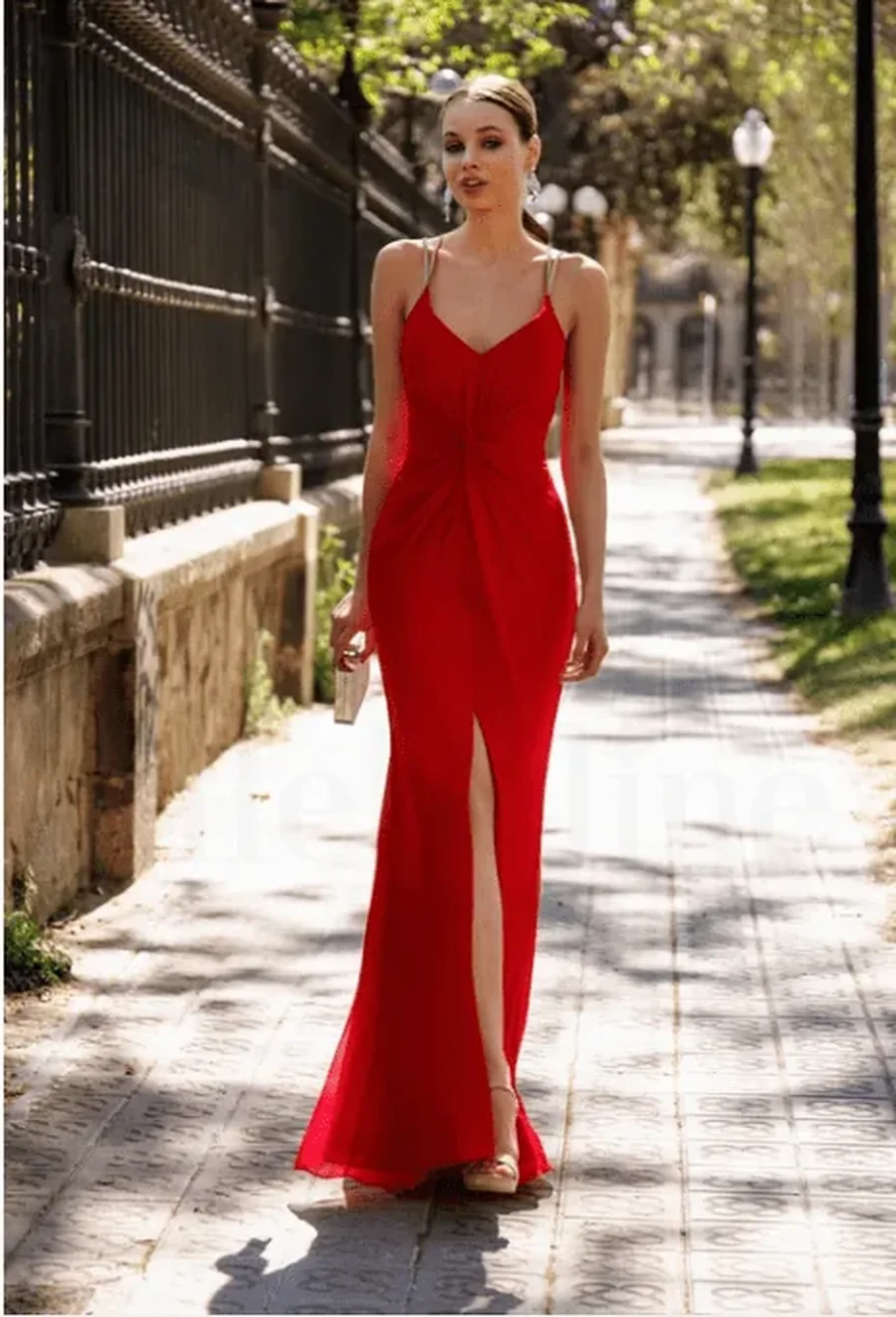 Robe de cocktail Longue, fourreau, L'Écrin Blanc